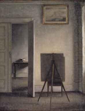 Vilhelm Hammershoi Interior with the Artists Easel china oil painting image